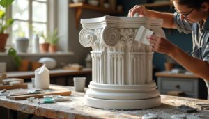 apprenez à fabriquer facilement une colonne décorative en plâtre chez vous avec ce guide pas à pas. conseils, matériaux nécessaires et astuces pour réussir votre projet de décoration intérieure.