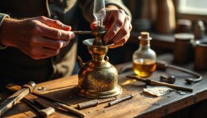 apprenez à fabriquer une lampe à huile décorative au style antique, alliant charme traditionnel et artisanat pour embellir votre intérieur.