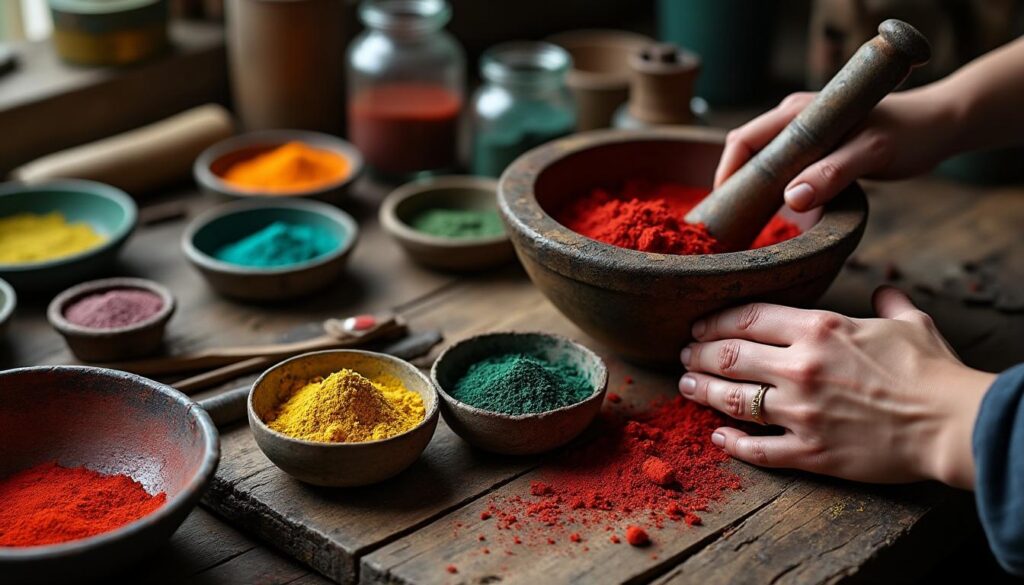 découvrez comment fabriquer une peinture authentique en utilisant des pigments naturels antiques pour des créations uniques et respectueuses de l'histoire.